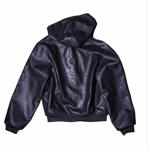 HAND TATTOOED LEATHER JACKET (SOLD) – Bild 3