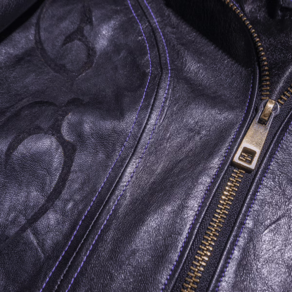 HAND TATTOOED LEATHER JACKET (SOLD) – Bild 5