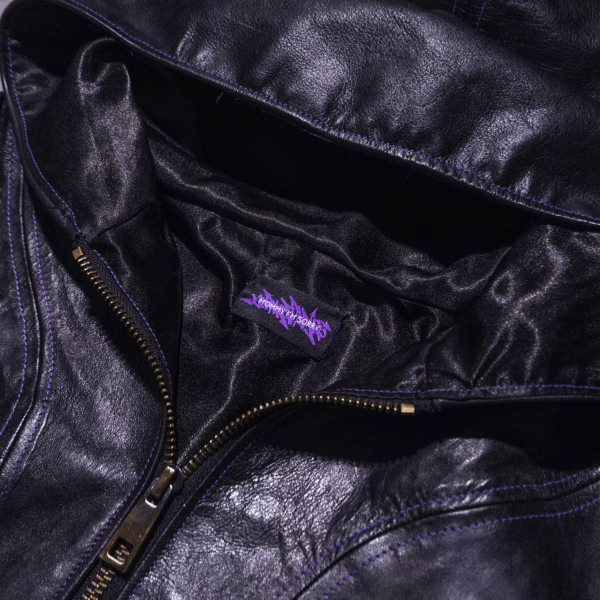HAND TATTOOED LEATHER JACKET (SOLD) – Bild 7