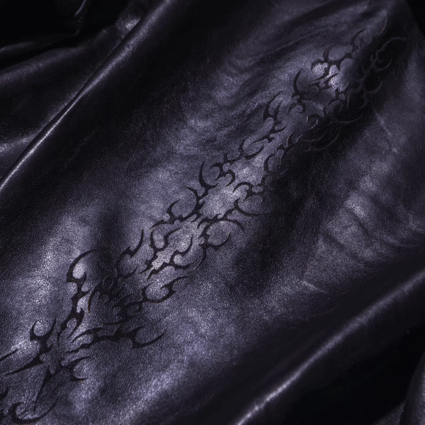 HAND TATTOOED LEATHER JACKET (SOLD) – Bild 4